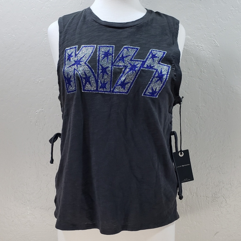 LUCKY BRAND Kiss sleeveless shirt A12-13 - Picture 2 of 8